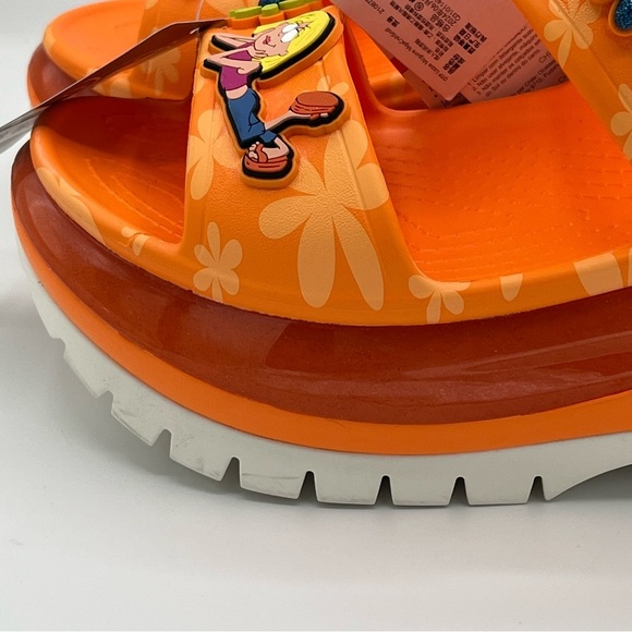 Disney Parks 2024 Lizzie McGuire Crocs Orange Mega Crush Sandals M8/W10 NWT - Picture 10 of 15